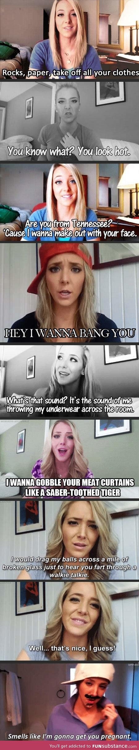 Jenna Marbles pick-up lines