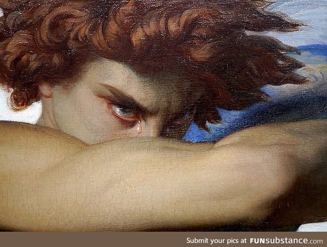 Emotions in art: Fallen Angel (detail) by French painter Alexandre Cabanel, 1847