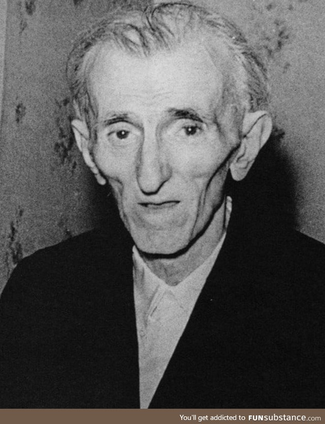 The last known image of Nikola Tesla