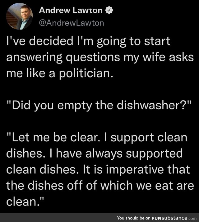 Clean dishes in our time