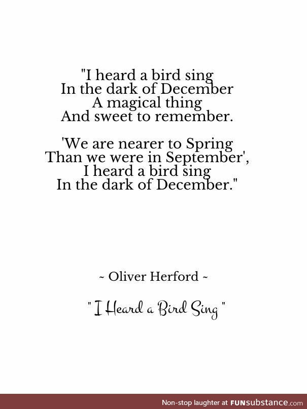 I heard a bird sing - Oliver Herford