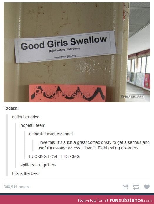 Good girls swallow