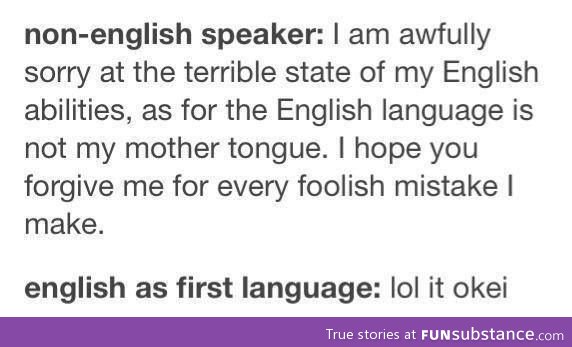Different english speakers