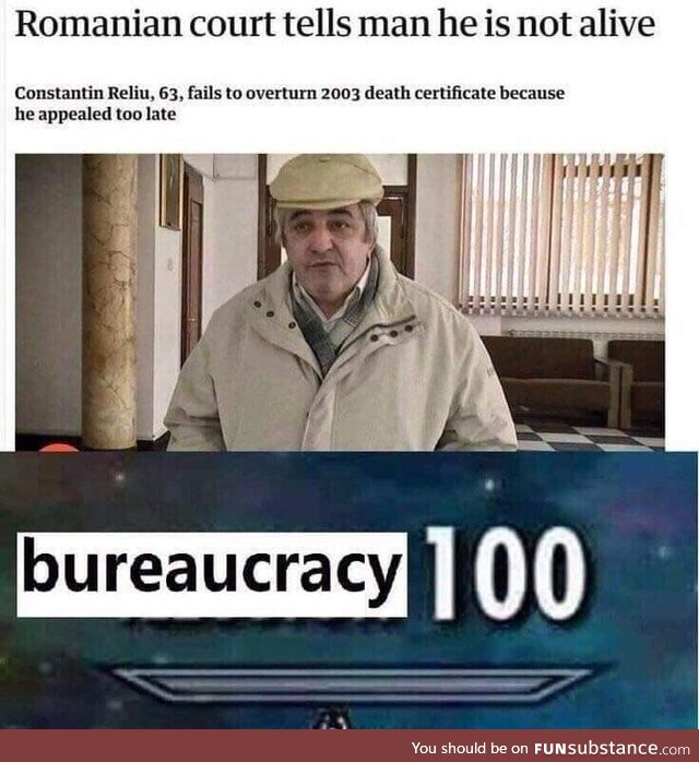 The bureaucracy is always right