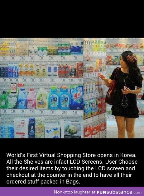 First Virtual Shopping in Korea