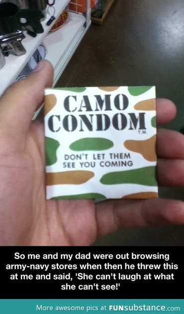 Camo condom