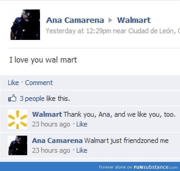Walmart friendzone