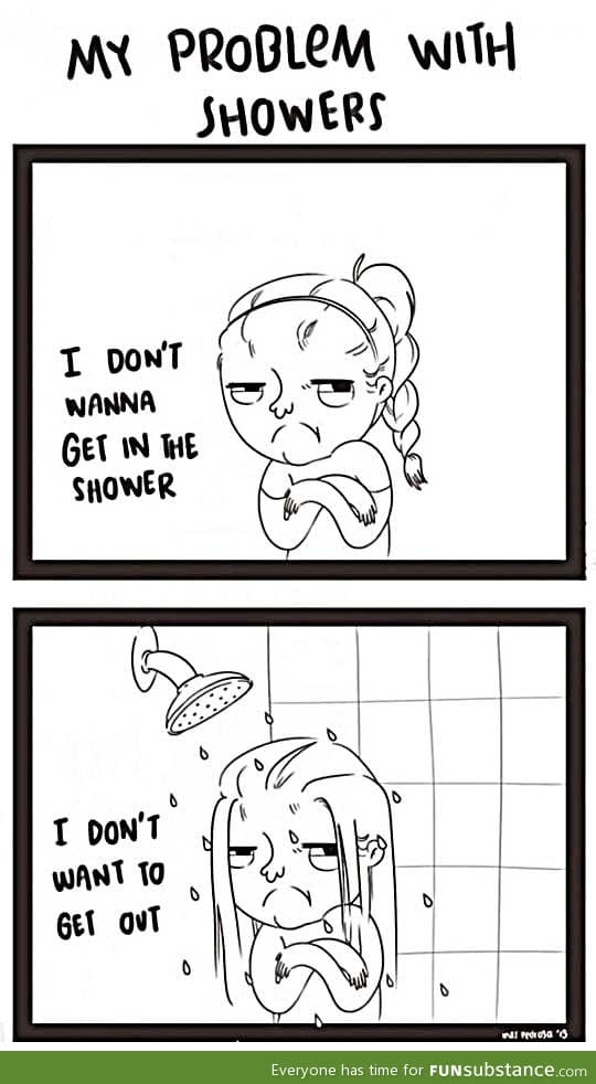 My problem with showers