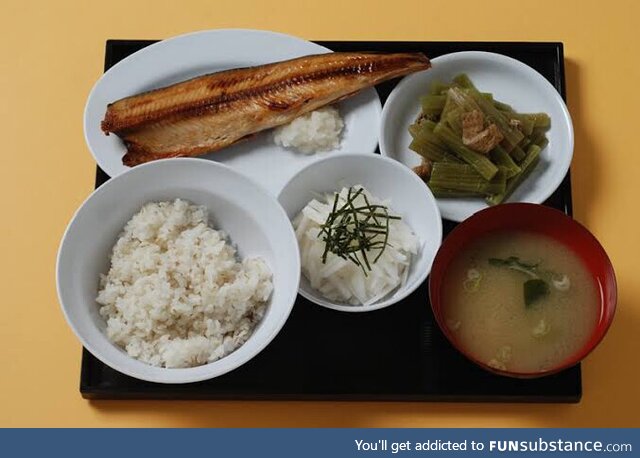 Typical prison food in Japan