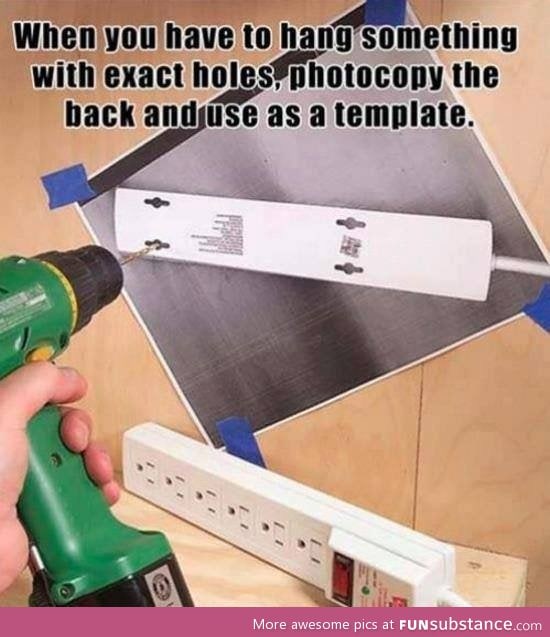 Life hack for drilling things
