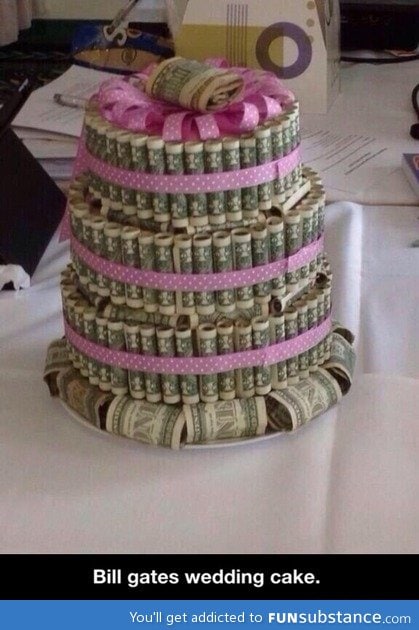 Bill gates' wedding cake