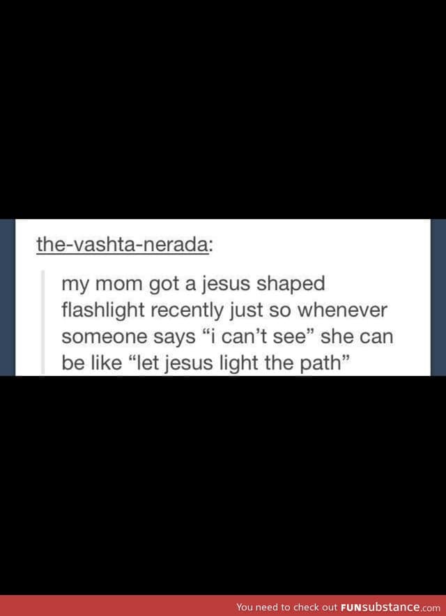 Jesus flashlight