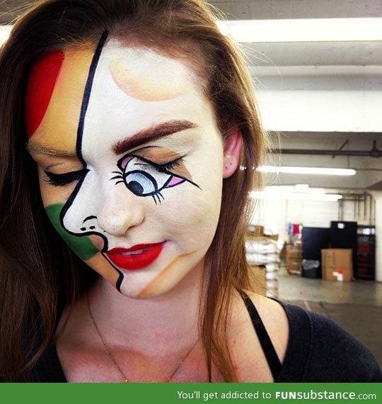 Picasso halloween makeup