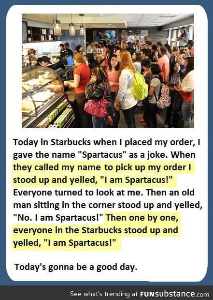 No, I am Spartacus!