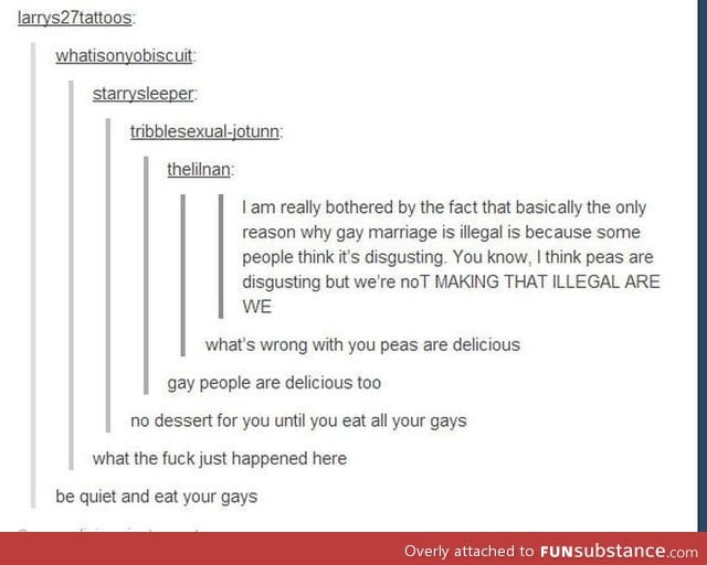 Gay people are delicious