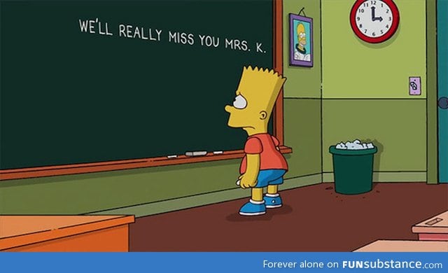 one of the saddest things I've seen on The Simpsons in awhile