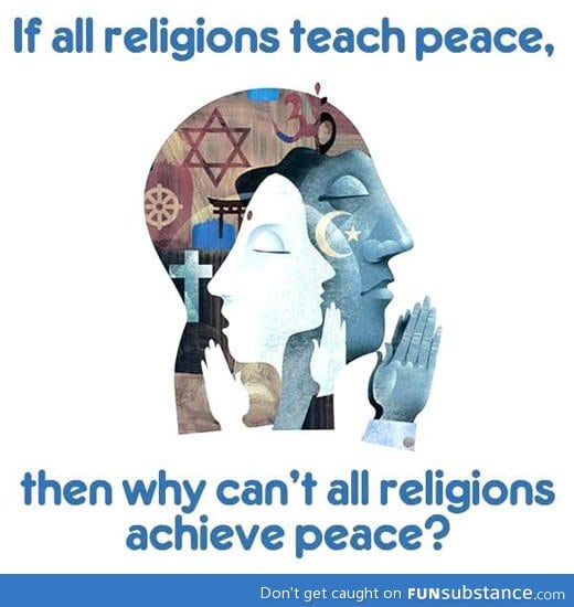 When religions teach about peace
