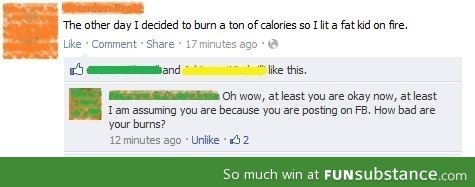 Burning calories