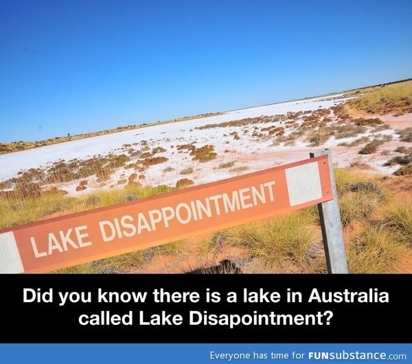 Lake disappointment