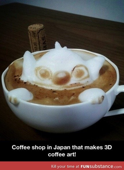 3D coffee art