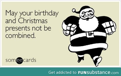 For those whose birthday is in December.