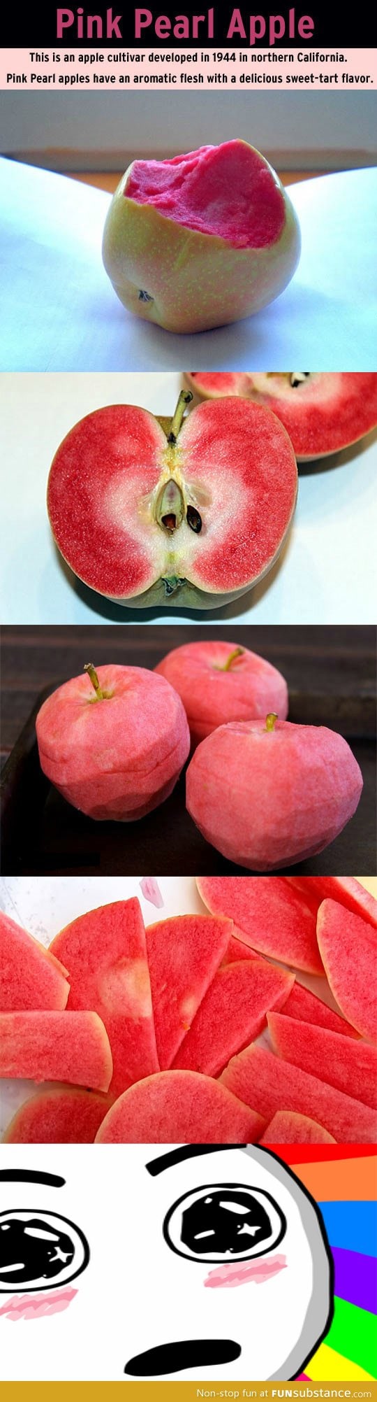Pink pearl apples!