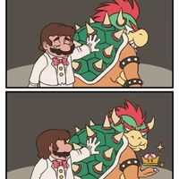 Luigi in the back