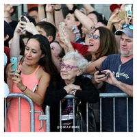 She knows how to enjoy the moment
