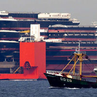 A shipping ship shipping shipping ships