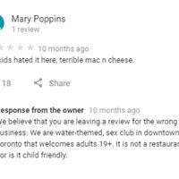 Mac n' cheese was still awful
