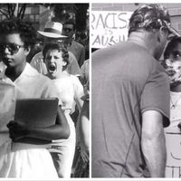 The fact that these pictures are taken 63 years apart is disconcerting
