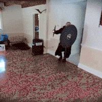 Oh lawd, he comin'!