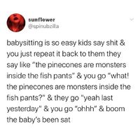 How to sat a child