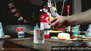 A candle dropped into an aluminum can filled with liquid oxygen