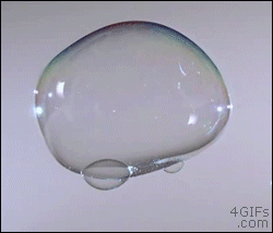 Bubble bursting in slowmo