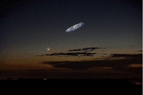 How Andromeda would look like if it were brighter