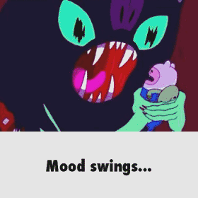 Mood swings illustrated in a GIF