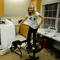 Why you should never jump off an office chair