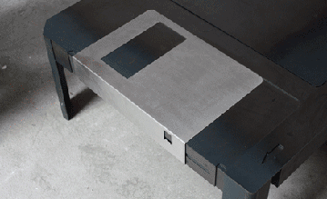 Functional floppy-disk coffee table