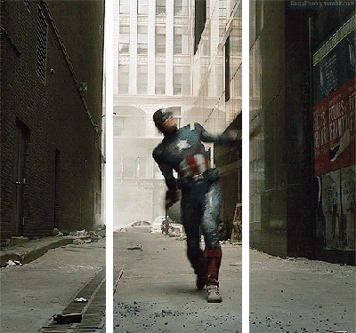 Captain America shield toss!