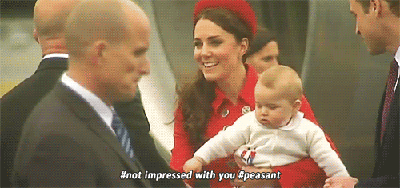 The royal baby loves meeting new people