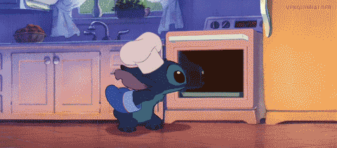 Stitch's impressive baking skills