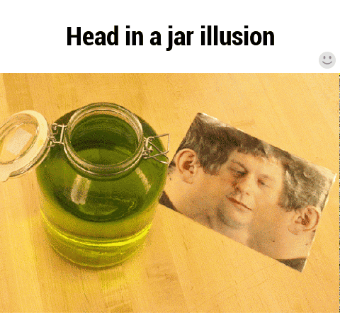 head in jar illusion