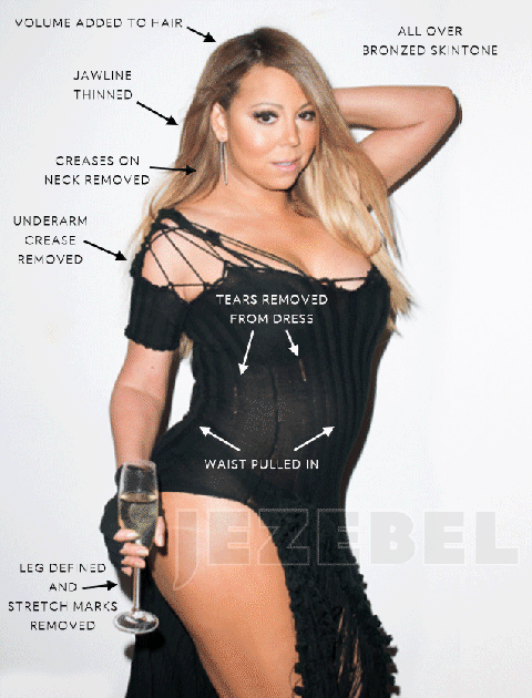 Mariah Carey unphotoshopped picture leaked online