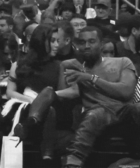 Kanye West attempting to seduce Kanye West.