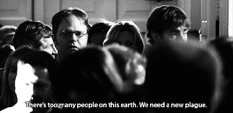 Ebola. Dwight gets it