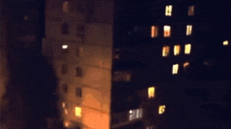 Demon Like Creature Crawling On Buildings In Russia