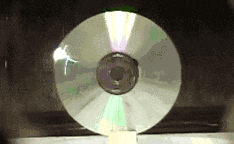 CD in a microwave