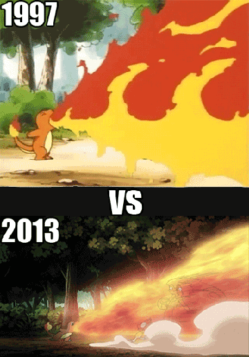 Pokemon's animation then and now