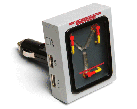 Flux capacitor USB car charger